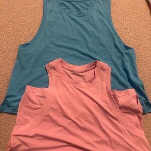 LULULEMON Blue and Pink Tank Tops